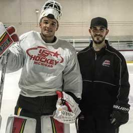 Tyler Parsons with coach Robert Liddell